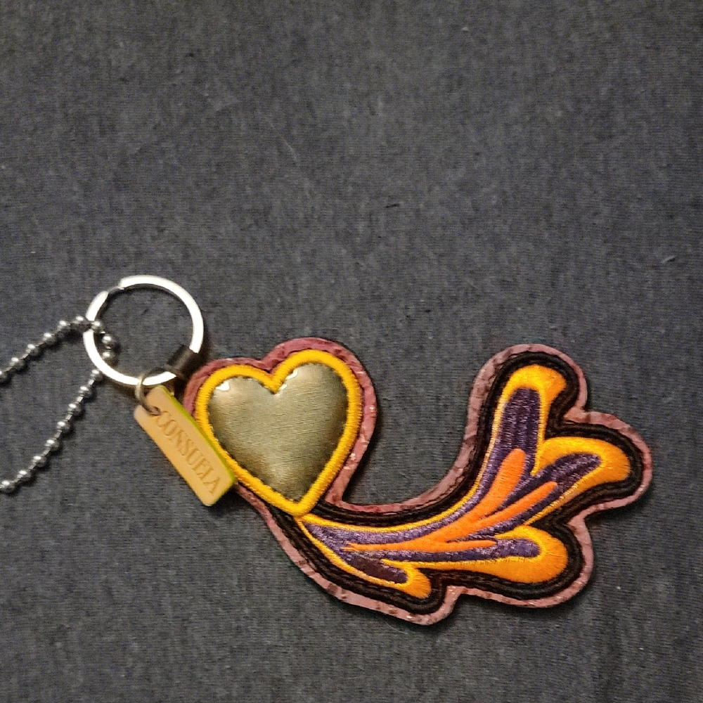 Consuela Heart and Swirl Keychain
